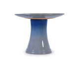 Ceramic Birdbath for Patio, Garden - Blue Ombre W3273P322557