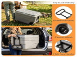 103QT Hard Ice Cooler, Retention Portable Cooler with Wheels, 330LBS Support Seat, Leak-Proof Ice 04871073