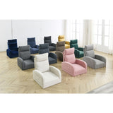 Welike 27.6"W Modern Accent High Backrest Living Room Lounge Arm Rocking Chair, Two Side W83472308