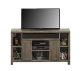 Joshua Creek 64 inch TV Stand Console for TVs up to 70 inches, No Assembly Required, Barnwood Finish GL-B108P160170