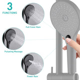 Shower Head with Handheld Shower System with 8" Rainfall Shower Head Shower System Dual Shower Combo W121991682