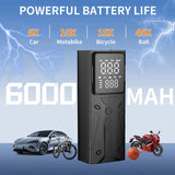 Rechargeable Tire Inflator with Digital Pressure Value Portable Air Compressor for Cars Motorcycles 86948286