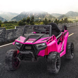 12V kids Ride On Mini UTV, Electric Car with Front LED Lights and Horn, Single Seat with a Safety W2181P160710