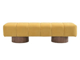 Upholstered Dining Bench for Dining Room, No-Assembly End of Bed Entryway Bench Ottoman for Bedroom N779P271404Y