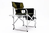 2-piece Padded Folding Outdoor Chair with Side Table and Storage Pockets,Lightweight Oversized W24172220