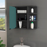Valdez Medicine Cabinet With Six Shelves, Mirror Cabinet B128P148817