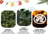 Artificial 4ft Green Christmas Tree with 856 PE/PVC Mixed Branch Tips, 150L warm white led, Steel 03826346