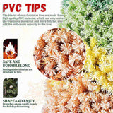 7.5ft Rainbow Gradient Flocked PVC Christmas Tree with 1927 Tips, Colorful Full-Bodied Artificial 23807149