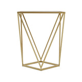 CREATIVE SIMPLE GLASS SIDE TABLE,GOLDWHITE COLOR N770P234478G