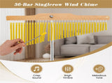 36-Tube Single-Row Wind Chime with Adjustable Tripod Stand, Portable Percussion Instrument for 87198427