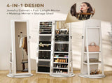 Floor standing jewelry cabinet with LED lights 47751550
