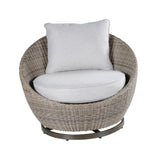 ZNTS Cozy Outdoor Set - Swivel Woven Chairs, Side Table - All-Weather Resin Wicker, Powder-Coated B081110063