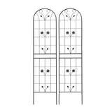 2 Pack Metal Garden Trellis 86.7" x 19.7" Rustproof Trellis for Climbing Plants Outdoor Flower W1586P268040