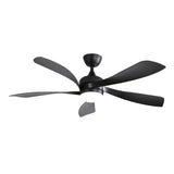 52 Inch Modern Ceiling Fan 3 Color Dimmable 5 ABS Blades Remote Control Reversible DC Motor W934P187536