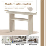 ZNTS TREXM Elegant Minimalist Console Table with Rounded Edges and Sturdy Shelf Design for Entryway, N715P195554E