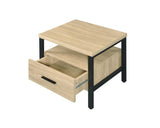 Yawan Oak & Black Finish Accent Table B2726P287569