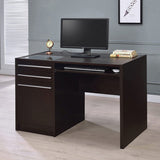 Connect-it Office Desk with Charging Station in Cappuccino B016P163683