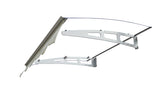 DA4734W Series Door Window Awning Made of 0.137 Inch Thick Crystal Solid Polycarbonate Sheet and W2205P179738