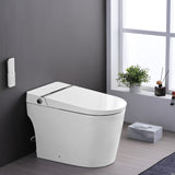 ZNTS Smart Toilet Bidet Combo with Foot Sensor Open Cover/Seat, LED Display, Self-Cleaning Nozzle, Heated W1219P262970