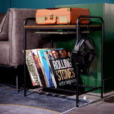Record Player Stand,Turntable Stand,Record Player Table,Turntable Stand with Record Storage,Wooden 20190363