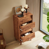 4 Drawer Double Dresser Features Vintage-style and Bevel Design W578132027