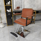 ZNTS Classic Barber Chair,Styling Salon Chair with Hydraulic Pump Swivel Barber Chair,for Beauty Salon WF323429AAR