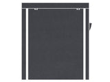 64" Portable Closet Storage Organizer Wardrobe Clothes Rack with Shelves Gray 48294238