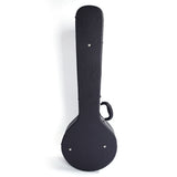 5-String 6-String Microgroove Pattern Leather Wood Banjos Case Black 47523015