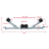 Boat Trailer Bottom Support Bracket with Keel Rollers capacity 1760lbs W46537420