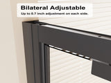 Framed Bi-fold Pivot Shower Door 30"x72" Space-saving Folding Shower Enclosure, 1/4" Clear Tempered W3048P469288