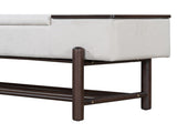 TREXM Farmhouse Upholstered Storage Bench with Hidden Compartment, Modern Entryway Bench for Living N715P308014P