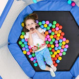 ZNTS 55'' Toddlers Trampoline with Safety Enclosure Net and Balls, Indoor Outdoor Mini Trampoline for 97028699