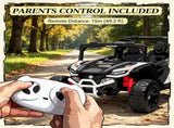 White 12V Electric Kids UTV Ride On Truck Battery Powered with Rear Suspension, Parental Remote for 64266350