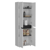 Herrin Storage Cabinet Kitchen Pantry With Four Doors and and Five Interior Shelves B200P173176