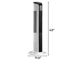US Standard TS-03RW Tower Fan, 110V 65W, 42 Inch, Cylindrical Shape, No Water Tank, Black & White 46938143