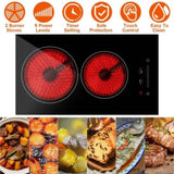 Dual Induction Burners Electric Cooktop 110V Total 1900W Electric Built-in Electric Ceramic 37677716