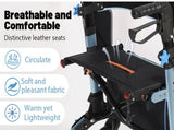 Rollator Walker for Seniors, Lightweight Foldable All Terrain Rolling Walker with seat, Aluminum W3952P384261