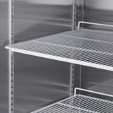 54"W Commercial Freezer 2 Section 2 Solid Door Stainless Steel Reach-in Freezer 42.2 Cu.ft. Upright N818P191848S
