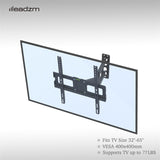 ZNTS 32-65" Single Pendulum Small Base TV Stand Tmxd-103 Bearing 35KG / VESE400*400 / Up And Down -10~ 13910195