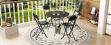 4pcs Folding Stool with Back, Cushioned Padded Folding Stool, Portable Folding Chairs for Outdoor W2580P314329
