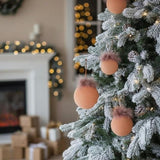4PCS Set 4.7" Christmas Ball Ornaments Glass Hanging Balls for Holiday Tree Decor Shiny Xmas Party 33624974