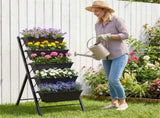 5-Tier Vertical Raised Garden Bed with Removable Planter Boxes & Drip Trays 82255358