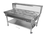 9-Pan Commercial Food Warmer with Dividers, Professional Buffet Catering Food Warmer, Electric Steam 79229479