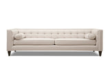 Jack 84" Modern Tuxedo Tufted Sofa, Sky Neutral Beige Polyester B2719P238409
