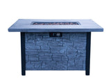 44" W x 25" H Outdoor Patio Propane Gas Fire Pit Table - 50,000 BTU High-temperature-resistant W2691P231613