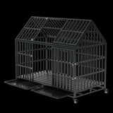 52 Inches Heavy Duty Dog Crate with Roof Top W2181P356225