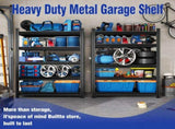 5-Tier Metal Storage Shelving, Industrial Utility Rack, Adjustable Height Bookcase for Living Room, 51207894