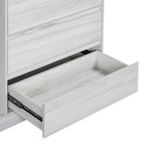 ZNTS Wardrobe with 4 Drawers and 3 Shelves,White N820P196888K