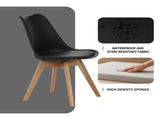 Set of four dining chairs, medieval modern style dining chairs for kitchen and dining room, with W3851P457788