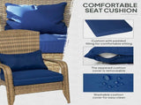 Outdoor Rattan Fire Pit Chairs 73151139